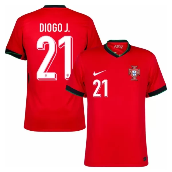 Koszulka Portugalia Diogo J. 21 EURO 2024 Domowa