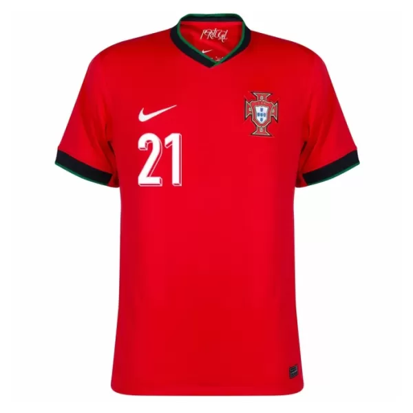 Koszulka Portugalia Diogo J. 21 EURO 2024 Domowa