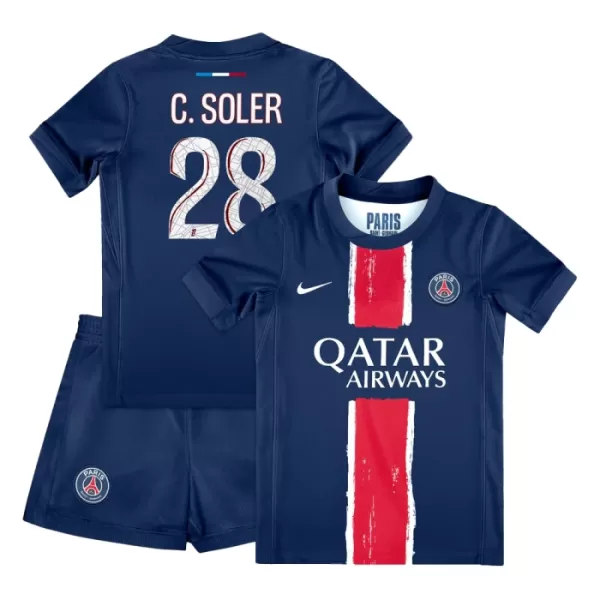 Koszulka Paris Saint-Germain Carlos Soler 28 24/25 Domowa Dziecięca