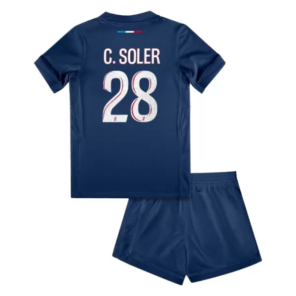 Koszulka Paris Saint-Germain Carlos Soler 28 24/25 Domowa Dziecięca