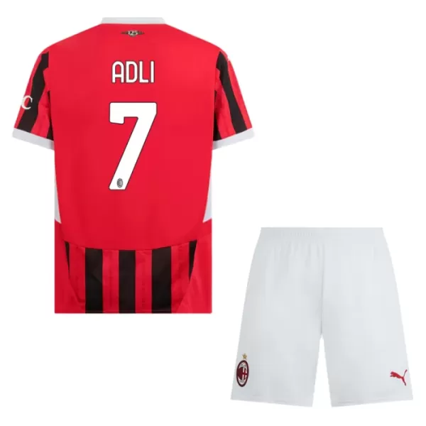 Koszulka AC Milan Adli 7 24/25 Domowa Dziecięca