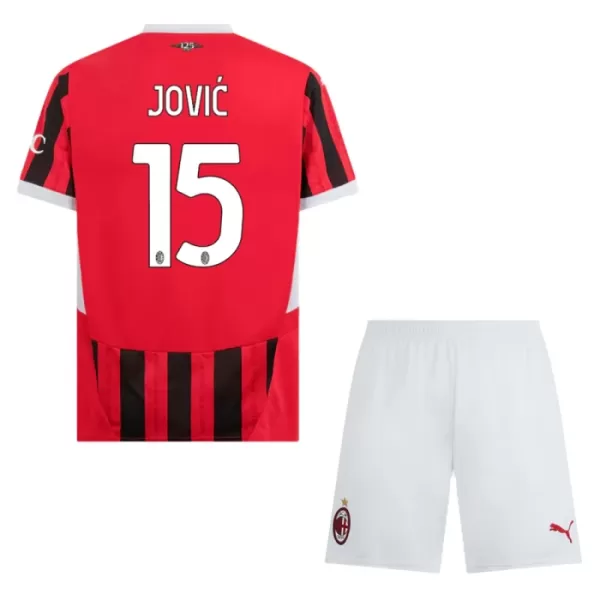 Koszulka AC Milan Jovic 15 24/25 Domowa Dziecięca