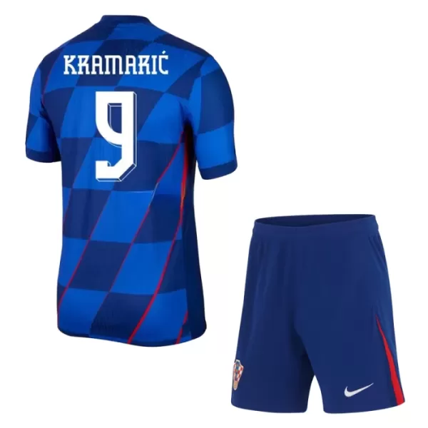 Koszulka Chorwacja Kramaric 9 EURO 2024 Wyjazdowa Dziecięca