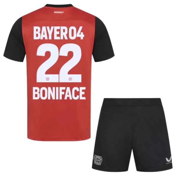 Koszulka Bayer Leverkusen Victor Boniface 22 24/25 Domowa Dziecięca