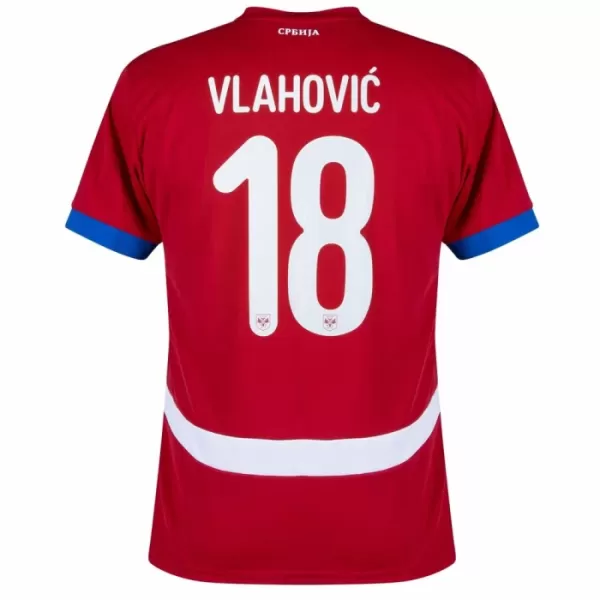 Koszulka Serbia Vlahovic 18 EURO 2024 Domowa