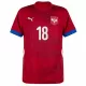 Koszulka Serbia Vlahovic 18 EURO 2024 Domowa