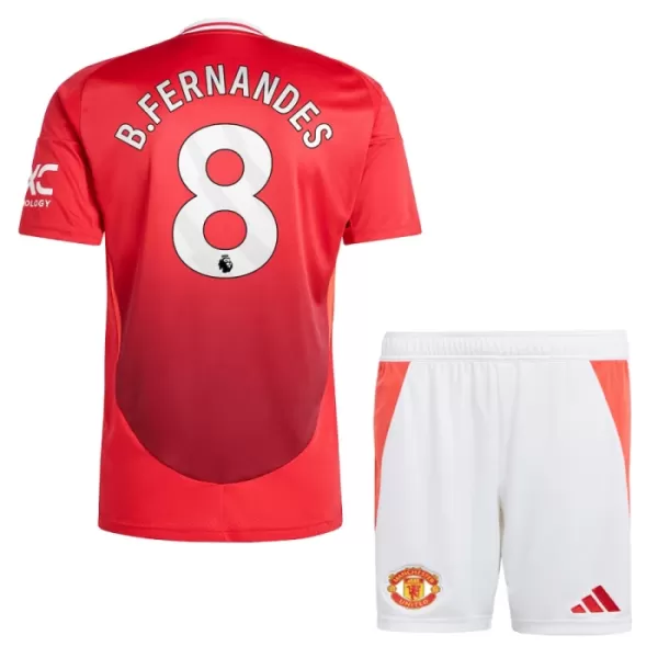 Koszulka Manchester United Bruno Fernandes 8 24/25 Domowa Dziecięca