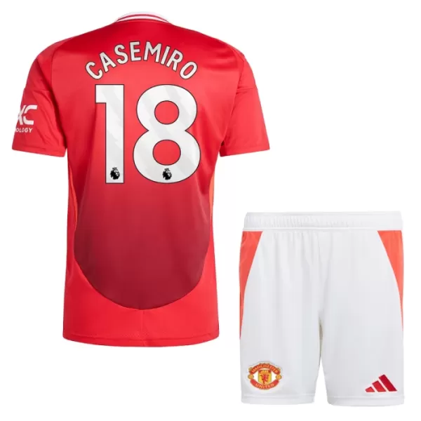 Koszulka Manchester United Casemiro 18 24/25 Domowa Dziecięca