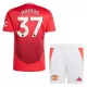 Koszulka Manchester United Mainoo 37 24/25 Domowa Dziecięca