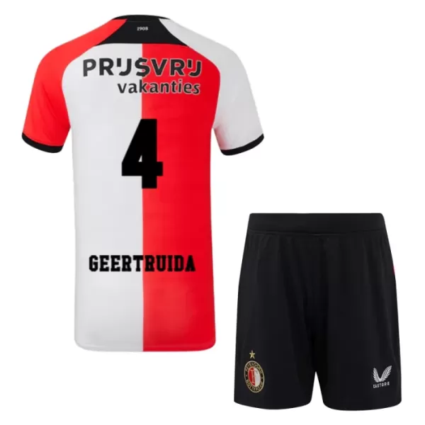 Koszulka Feyenoord Rotterdam Geertruida 4 24/25 Domowa Dziecięca