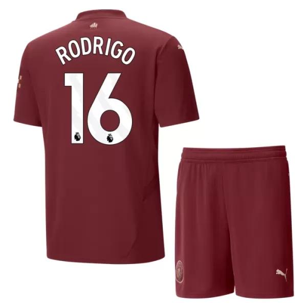 Koszulka Manchester City Rodrigo 16 24/25 Trzecia Dziecięca