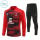 AC Milan Zestaw Bluzy Treningowej 24/25 Czerwony Dziecięca