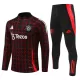 Manchester United Zestaw Bluzy Treningowej 24/25 Czarny