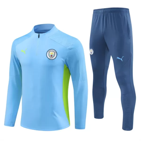 Manchester City Zestaw Bluzy Treningowej 24/25 Niebieski