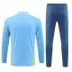 Manchester City Zestaw Bluzy Treningowej 24/25 Niebieski