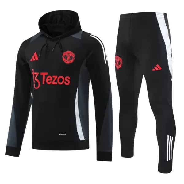 Manchester United Hoodie Zestaw Bluzy Treningowej 24/25 Marynarka-Wojenna